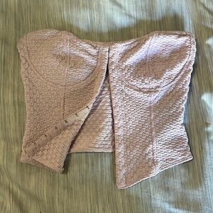 strapless corset top